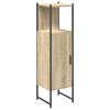 vidaXL Gabinete de Ba&ntilde;o Beige 33 x 33 x 120,5 cm Madera de ingenier&iacute;a