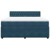 vidaXL Cama box spring con colch&oacute;n terciopelo azul 180x200 cm