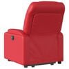 vidaXL Sillón de majaje elevable eléctrico cuero artificial rojo