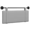 vidaXL Cabecero colgante Gris Nube Tela