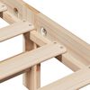 vidaXL Estructura de cama sin colch&oacute;n madera maciza de pino 90x200 cm