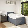 vidaXL Cama box spring con colch&oacute;n terciopelo gris oscuro 100x200 cm