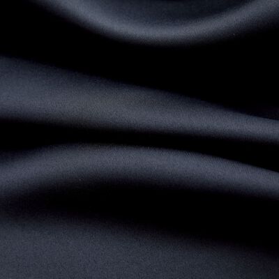 vidaXL Cortina opaca con anillas de metal negro 290x245 cm