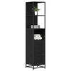 vidaXL Juego de muebles de ba&ntilde;o Roble Negro 35 x 37,5 x 166 cm
