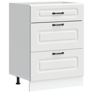 vidaXL Mueble bajo de cocina Kalmar madera de ingenier&iacute;a blanca