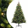 vidaXL &Aacute;rbol de Navidad Artificial Plegable 300 LEDs Verde 240 cm