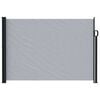 vidaXL Toldo lateral retr&aacute;ctil 300 x 140 cm Poli&eacute;ster Rectangular Gris