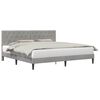 vidaXL Estructura de cama Gris Claro 200 x 200 cm Terciopelo
