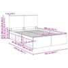 vidaXL Estructura de cama Sonoma 160 x 200 cm Madera de pino macizo