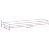vidaXL Estante flotante de pared MDF blanco 90x23,5x3,8 cm
