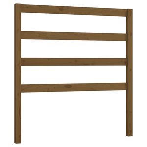 vidaXL Cabecero de cama madera maciza de pino marr&oacute;n miel 96x4x100 cm