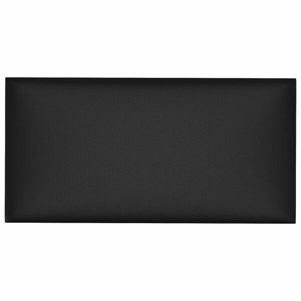 vidaXL Cabecero de Pared 12 pcs Negro 30 x 15 cm tela