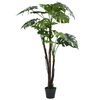 vidaXL Planta de monstera artificial con maceta 130 cm verde