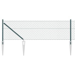 vidaXL Poste de Valla Verde 10 x 0,4 m (malla de 40 x 40 mm)