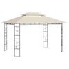 vidaXL Cenador color crema 4x3x2,7 m 160 g/m&sup2;