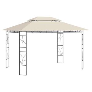 vidaXL Cenador color crema 4x3x2,7 m 160 g/m&sup2;
