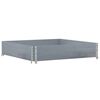 vidaXL Jardinera de madera maciza de pino gris 100x100 cm