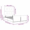 vidaXL Cama tipo Box Spring Gris claro 120 x 190 cm Terciopelo