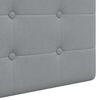 vidaXL Cabecera Colgante Gris Claro 100 x 55 x 5 cm tela