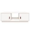 vidaXL Mesa de centro de madera maciza de pino blanco 100x50x35 cm