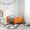 vidaXL Cama extensible para niños Otro Marrón cera 80 x 130 / 165 / 200 cm