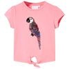 Camiseta infantil rosa 128