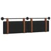 vidaXL Cabecera Colgante Liso Negro 190 x 55 x 5 cm PU antiguo