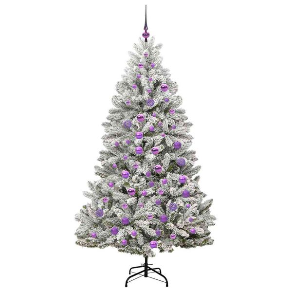 vidaXL Árbol de Navidad artificial Verde y 180 cm PVC y Metal