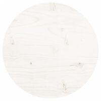 vidaXL Tablero de mesa redondo madera maciza de pino blanco Ø30x3 cm
