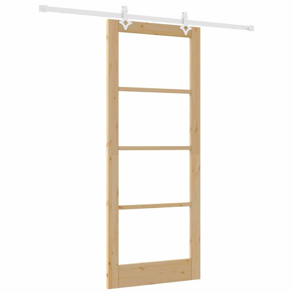 vidaXL Puerta Corredera Natural 86 x 211 cm