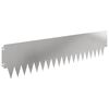 vidaXL Borde de C&eacute;sped 30 uds. 103 x 25 cm metal Plateado
