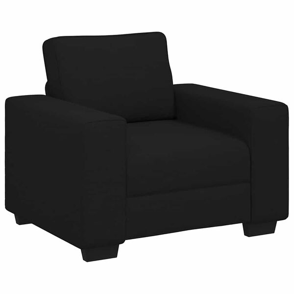 vidaXL Sill&oacute;n de tela negro 100x77x82 cm