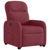 vidaXL Sillón eléctrico reclinable elevable de tela rojo tinto