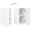 vidaXL Mueble de TV Montado en la Pared 2 pcs 30 x 31 x 60 cm