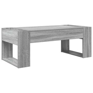 vidaXL Mesa de Caf&eacute; Gris Sonoma 110 x 50 x 41 cm Madera de ingenier&iacute;a