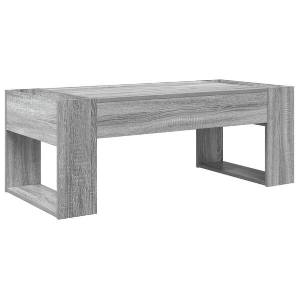 vidaXL Mesa de Caf&eacute; Gris Sonoma 110 x 50 x 41 cm Madera de ingenier&iacute;a