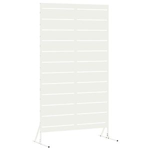 vidaXL Pantalla de Privacidad 100 x 50 x 180 cm Acero Blanco