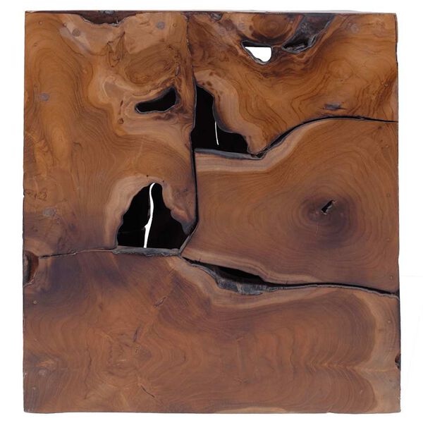 vidaXL Taburetes/mesa de centro madera de teca maciza