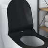 vidaXL Asiento de WC Ajustable Negro 48,5 x 36 x 5 cm Polipropileno