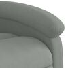 vidaXL Sill&oacute;n de masaje reclinable elevable terciopelo gris claro