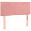 vidaXL Cama box spring con colch&oacute;n terciopelo rosa 80x200 cm