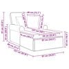 vidaXL Chaise Lounge con Falda con coj&iacute;n Crema 91 x 157 x 91 cm tela