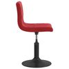 vidaXL Sillas de comedor giratorias 2 unidades terciopelo rojo tinto