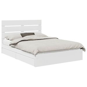 vidaXL Cama con almacenamiento 140 x 190 cm Madera de ingenier&iacute;a
