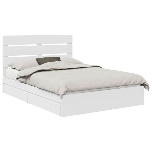 vidaXL Cama con almacenamiento 140 x 190 cm Madera de ingenier&iacute;a