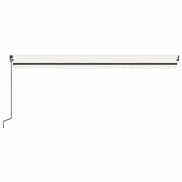 vidaXL Toldo retr&aacute;ctil autom&aacute;tico crema 500x300 cm