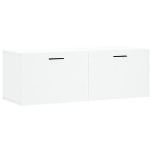 vidaXL Armario de pared madera de ingenier&iacute;a blanco 100x36,5x35 cm