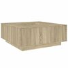 vidaXL Mesa de centro madera de ingenier&iacute;a roble Sonoma 100x100x40 cm