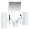 vidaXL Juego de muebles de ba&ntilde;o 6 uds. Blanco