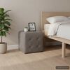 vidaXL Mesitas de noche 2 unidades cuero sintético gris 30x30x30 cm